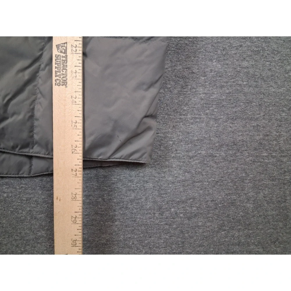 Lands End Mens Jacket Medium Gray Goose Down Puffer Vest Gorp Hiking‎ Casual